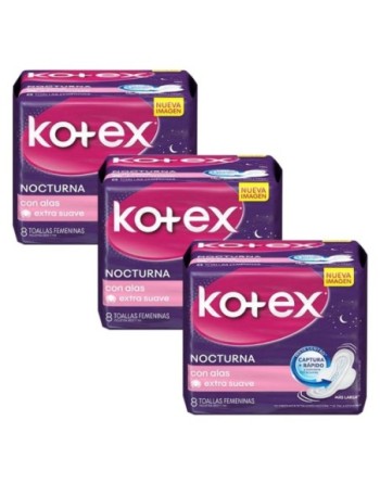 KOTEX COTTONY TOALLAS SANITARIAS 8UN