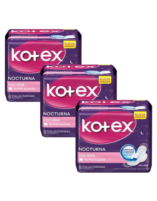 KOTEX COTTONY TOALLAS SANITARIAS 8UN