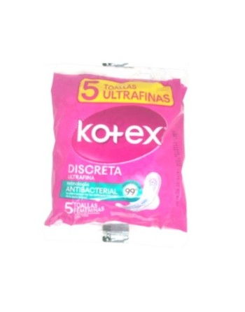 KOTEX DISCRETA TOALLAS X5UND