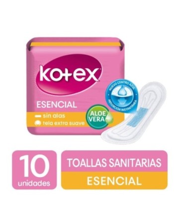 KOTEX ESNCIAL TOALLAS SIN ALAS X10UN