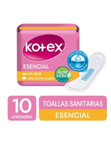 KOTEX ESNCIAL TOALLAS SIN ALAS X10UN
