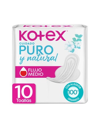 KOTEX PURO Y NATURAL X10UND