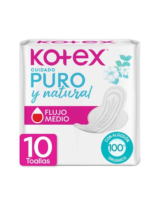 KOTEX PURO Y NATURAL X10UND