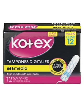 KOTEX TAMPONES DIGITALES X12UND