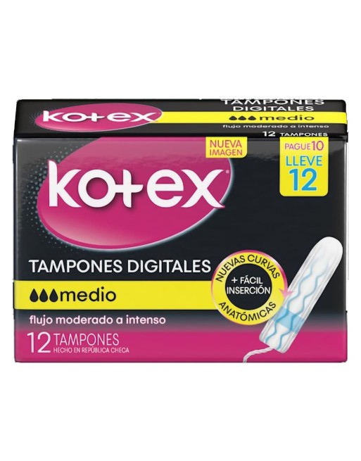 KOTEX TAMPONES DIGITALES X12UND