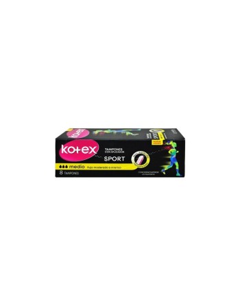 KOTEX TAMPONES SPORT MEDIO X8