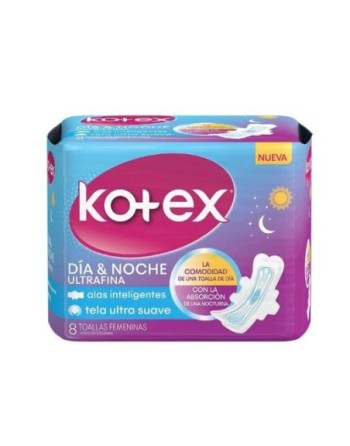 KOTEX TOALLAS DIA Y NOCHE X8UND