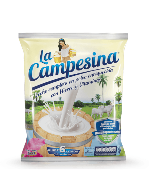 LA CAMPESINA LECHE EN POLVO COMPLETA 800G