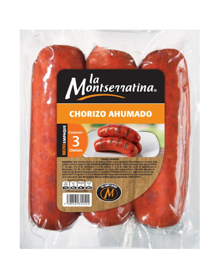 LA MONTSERRATINA CHORIZO AHUMADO X3UND