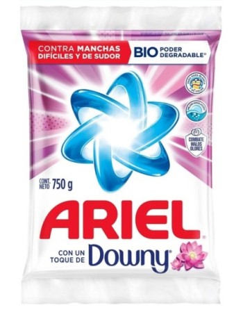 ARIEL DETERGENTE EN POLVO CON UN TOQUE DOWNY 750G