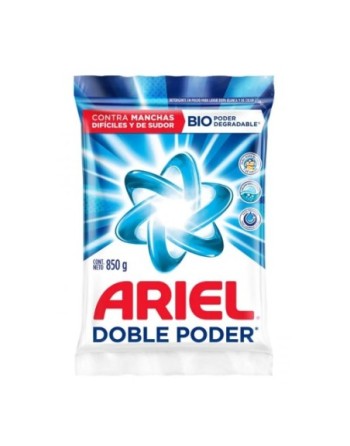 ARIEL DETERGENTE EN POLVO DOBLE PODER 850G
