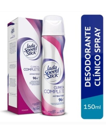 LADY SPEED STICK CLINICAL COMPLETE ANTIBACTERIAL 96H 150ML