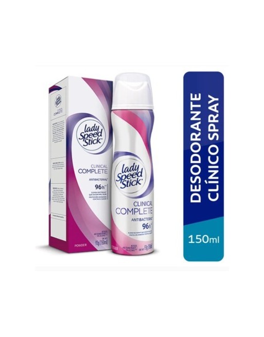 LADY SPEED STICK CLINICAL COMPLETE ANTIBACTERIAL 96H 150ML
