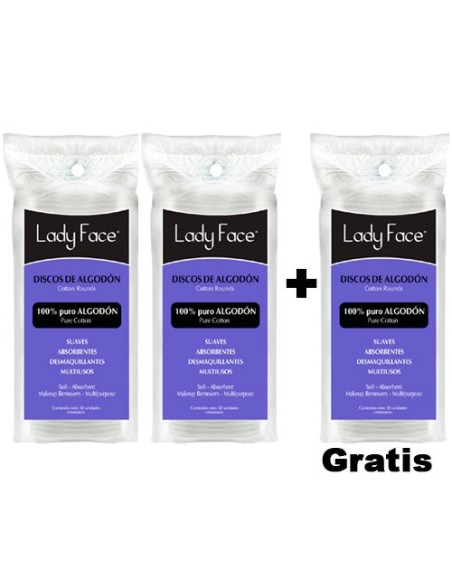 LADYFACE DISCOS ALGODON X80UND