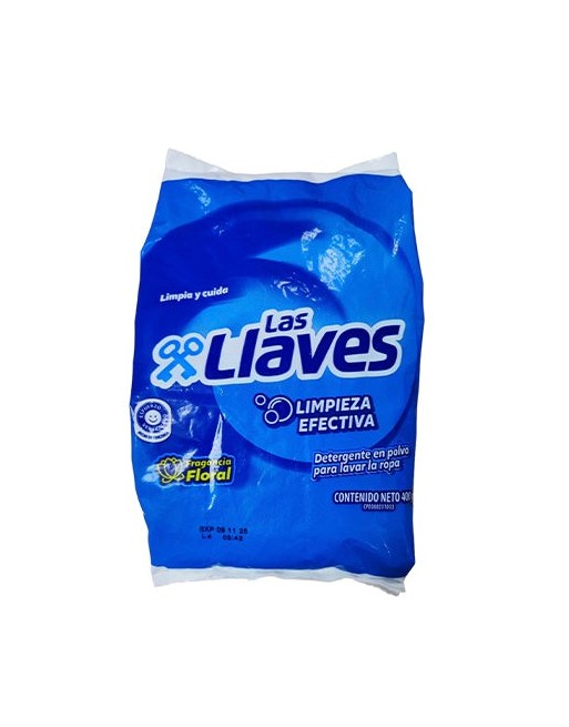 LAS LLAVES DETERGENTE EN POLVO LIMPIEZA EFECTIVA  400 G