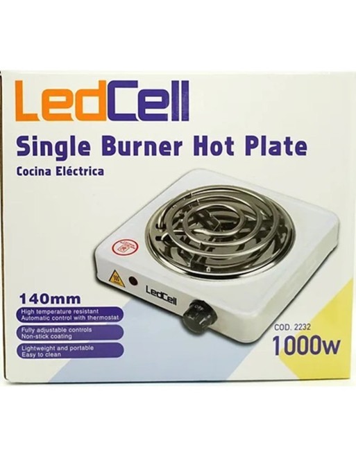 LED CELL SINGLE BURNER JOT PLATE COCINA ELECTRICA 1000W