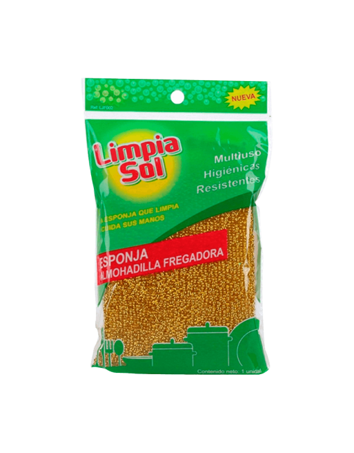 LIMPIA SOL ESPONJA ALMOHADILLA FREGADORA 1UND