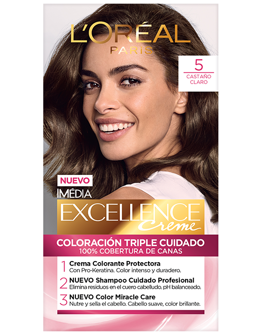 LOREAL 5 CASTAÑO CLARO TINTE CABELLO