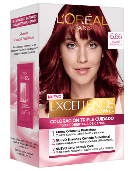 LOREAL 6.66 ROJIZO PROFUNDO TINTE CABELLO