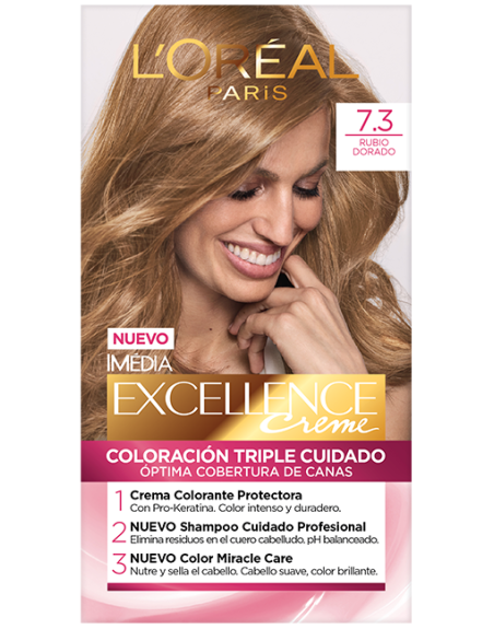 LOREAL 7.3 RUBIO DORADO TINTE CABELLO