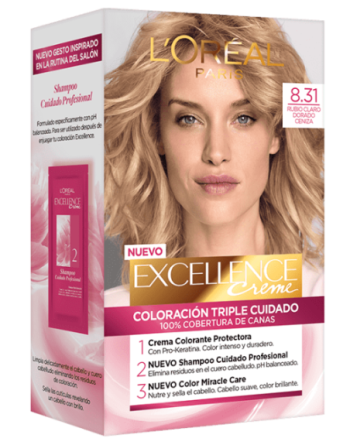 LOREAL 8.31 RUBIO CLARO DORADO TINTE CABELLO