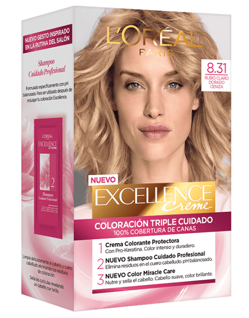 LOREAL 8.31 RUBIO CLARO DORADO TINTE CABELLO