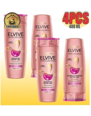 LOREAL ELVIVE SHAMPO +ACONDICIONADOR 400ML
