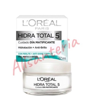LOREAL PARIS HIDRA TOTAL 5  CREMA CUIDADO MATIFICANTE 50ML