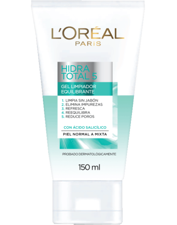 LOREAL PARIS HIDRA TOTAL 5  GEL LIMPIADOR EQUILIBRANTE  150ML