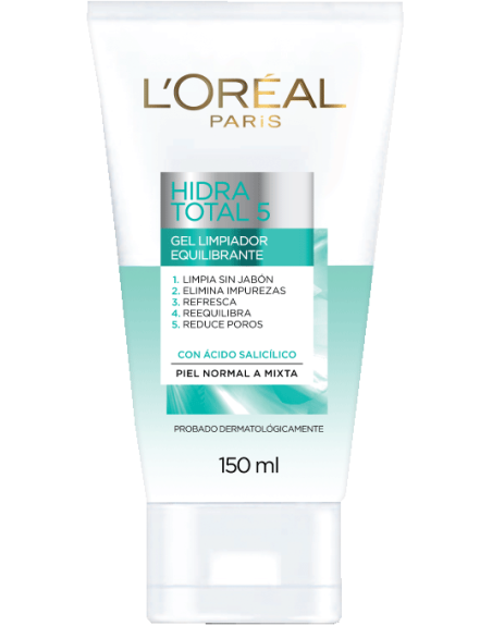 LOREAL PARIS HIDRA TOTAL 5  GEL LIMPIADOR EQUILIBRANTE  150ML