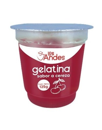 LOS ANDES GELATINA SABOR A CEREZA 125G