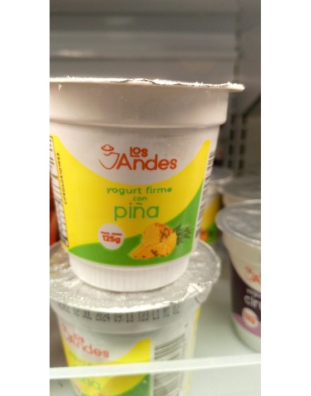 LOS ANDES YOGURT FIRME PIÑAS125G