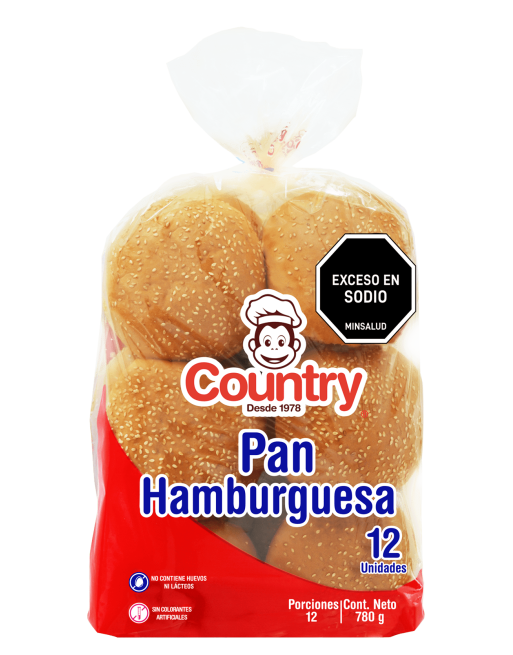LOS ANDINITOS PAN HAMBURGUESA X12