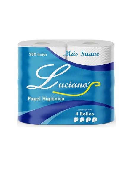 LUCIANO PAPEL HIGIENICO 4 ROLLOS 280H