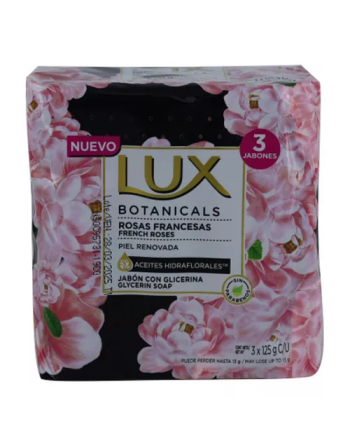LUX JABON BOTANICALS ROSAS FRANCESAS TRIPACK
