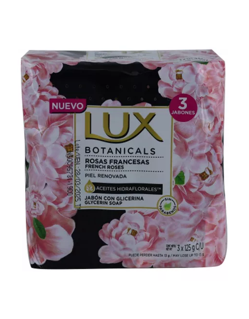 LUX JABON BOTANICALS ROSAS FRANCESAS TRIPACK