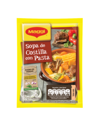 MAGGI SOPA DE COSTILLA CON FIDEOS 50G