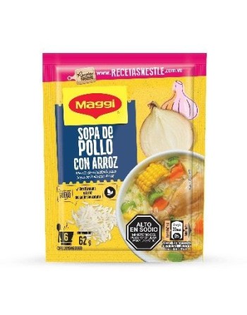 MAGGI SOPA DE POLLO CON ARROZ 62G