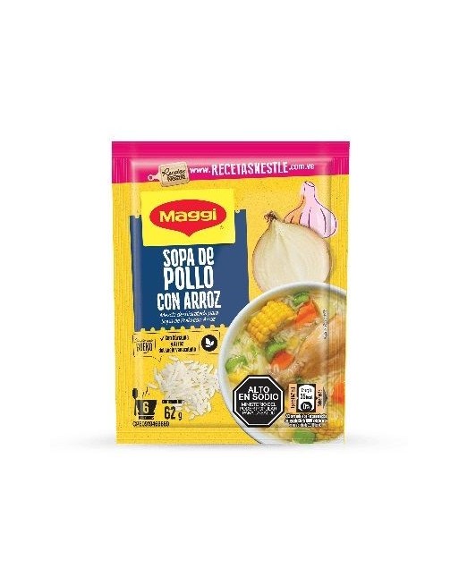 MAGGI SOPA DE POLLO CON ARROZ 62G