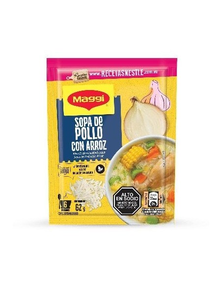 MAGGI SOPA DE POLLO CON ARROZ 62G