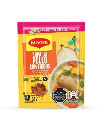 MAGGI SOPA DE POLLO CON FIDEOS 62G