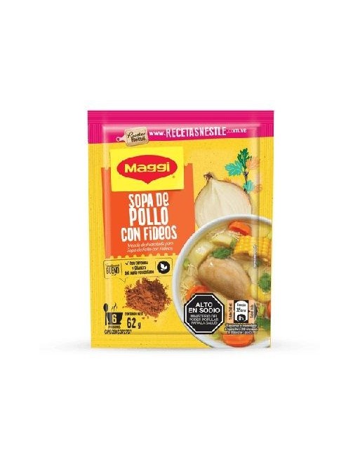 MAGGI SOPA DE POLLO CON FIDEOS 62G