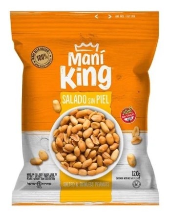 MANI KING SALADO SIN PIEL 120G