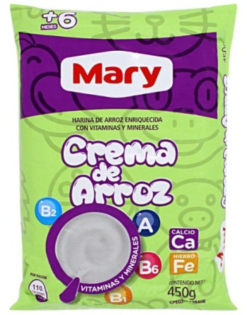 MARY CREMA DE ARROZ 450G SACHET