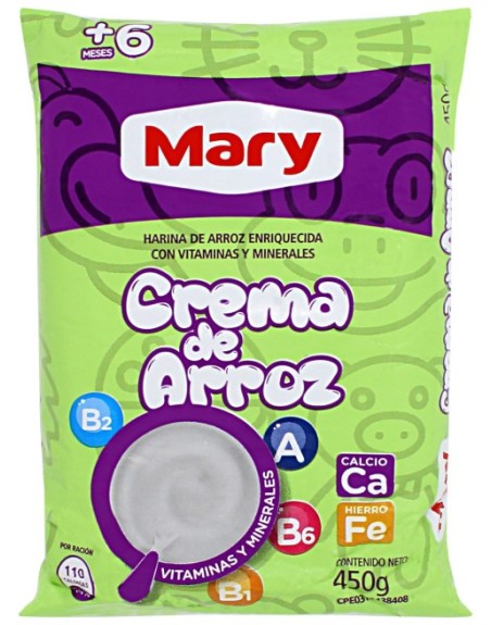 MARY CREMA DE ARROZ 450G SACHET