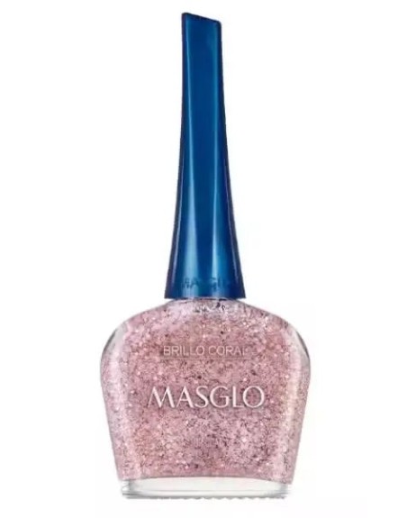MASGLO ESMALTE PARA UÑAS BRILLO CORRAL 13.5ML