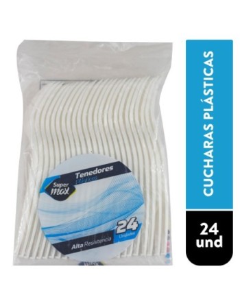 MAXIPLAS TENEDORES X24