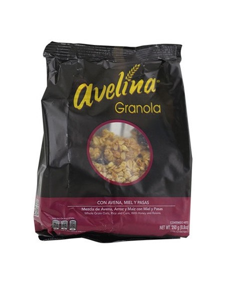 AVELINA GRANOLA AVENA CON MIEL Y PASAS 250G