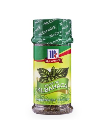 MC CORMICK HOJAS DE ALBAHACA 16G