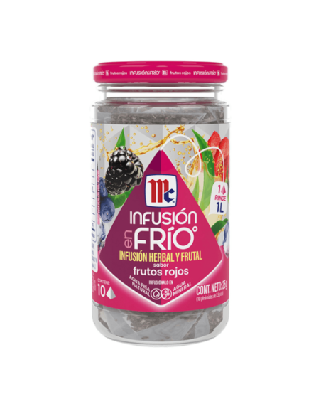 MC CORMICK INFUSION FRUTOS ROJOS X10UND